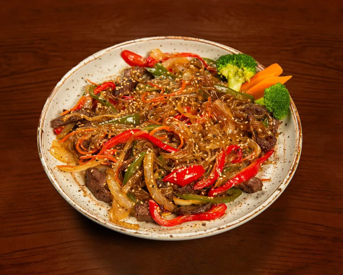 Japchae at Abis in Greenwich