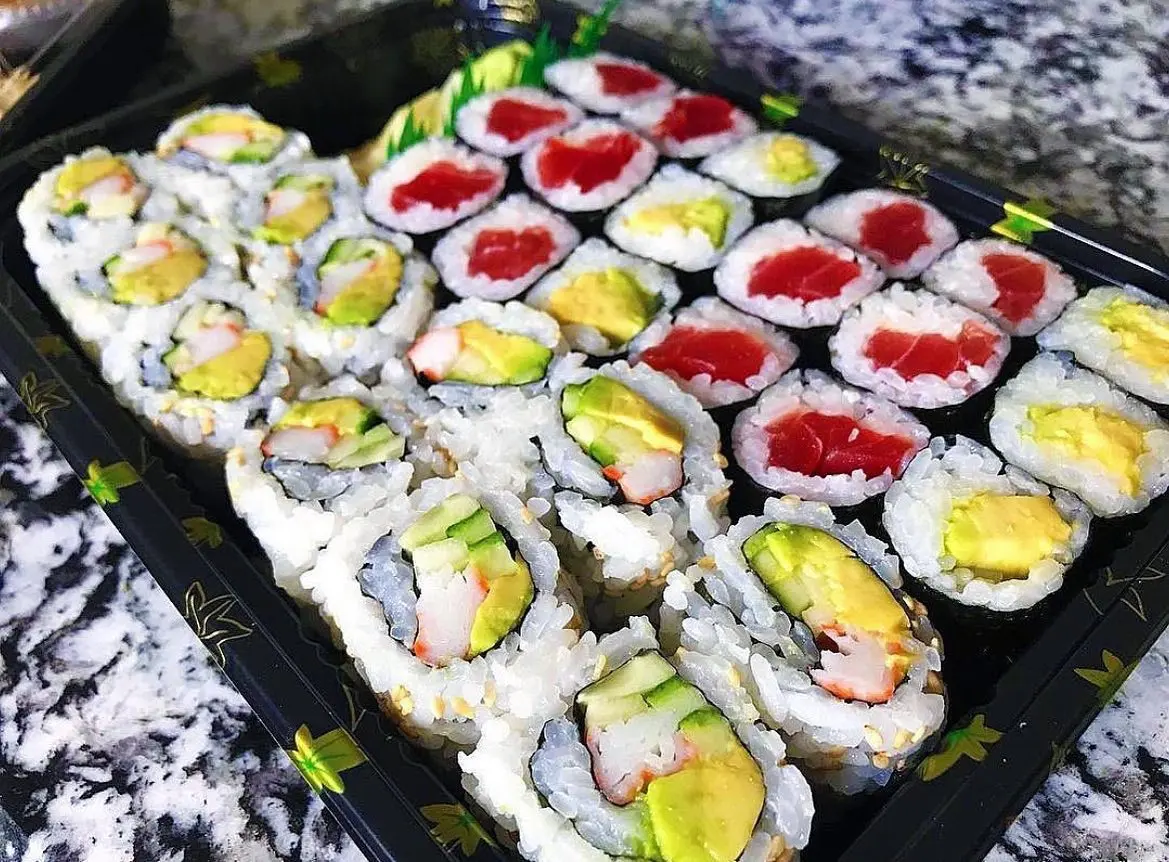 Assorted maki platter at Abis in Greenwich
