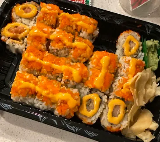 Baked rolls on a black tray at Abis in Greenwich