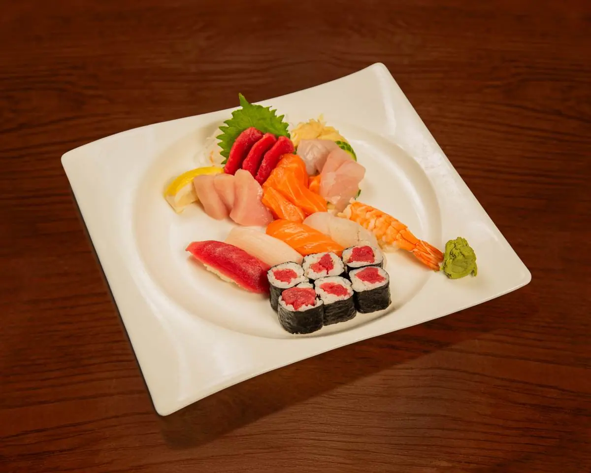 Sushi and sashimi combo at Abis in Greenwich
