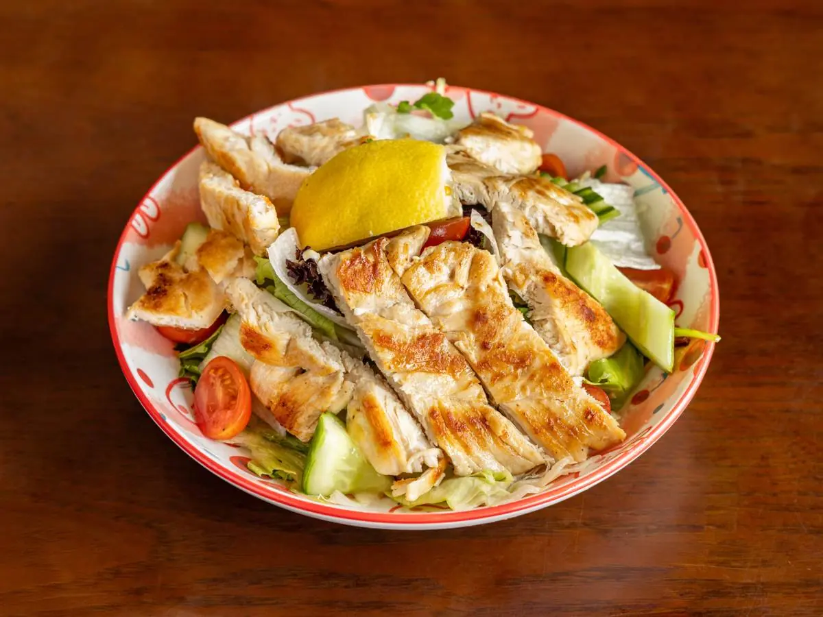 Grilled Chicken Salad at Abis in Greenwich