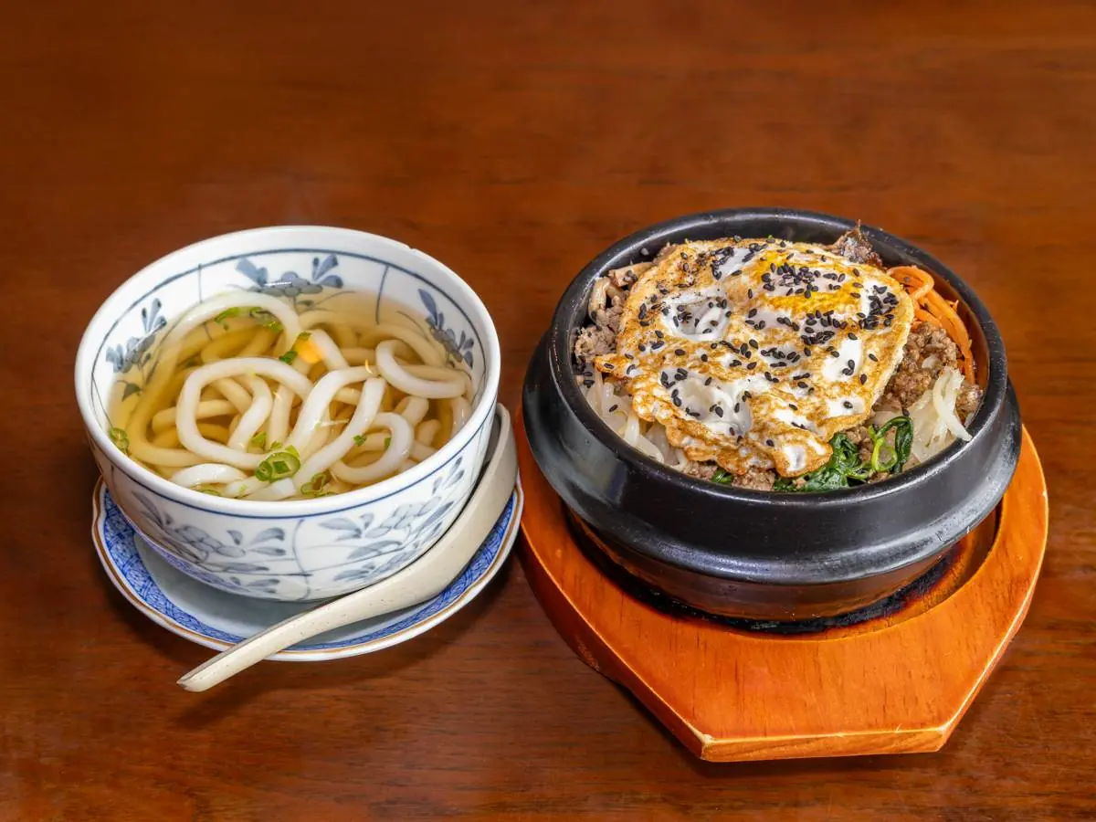 Mini Bibimbap&Mini Udon at Abis in Greenwich