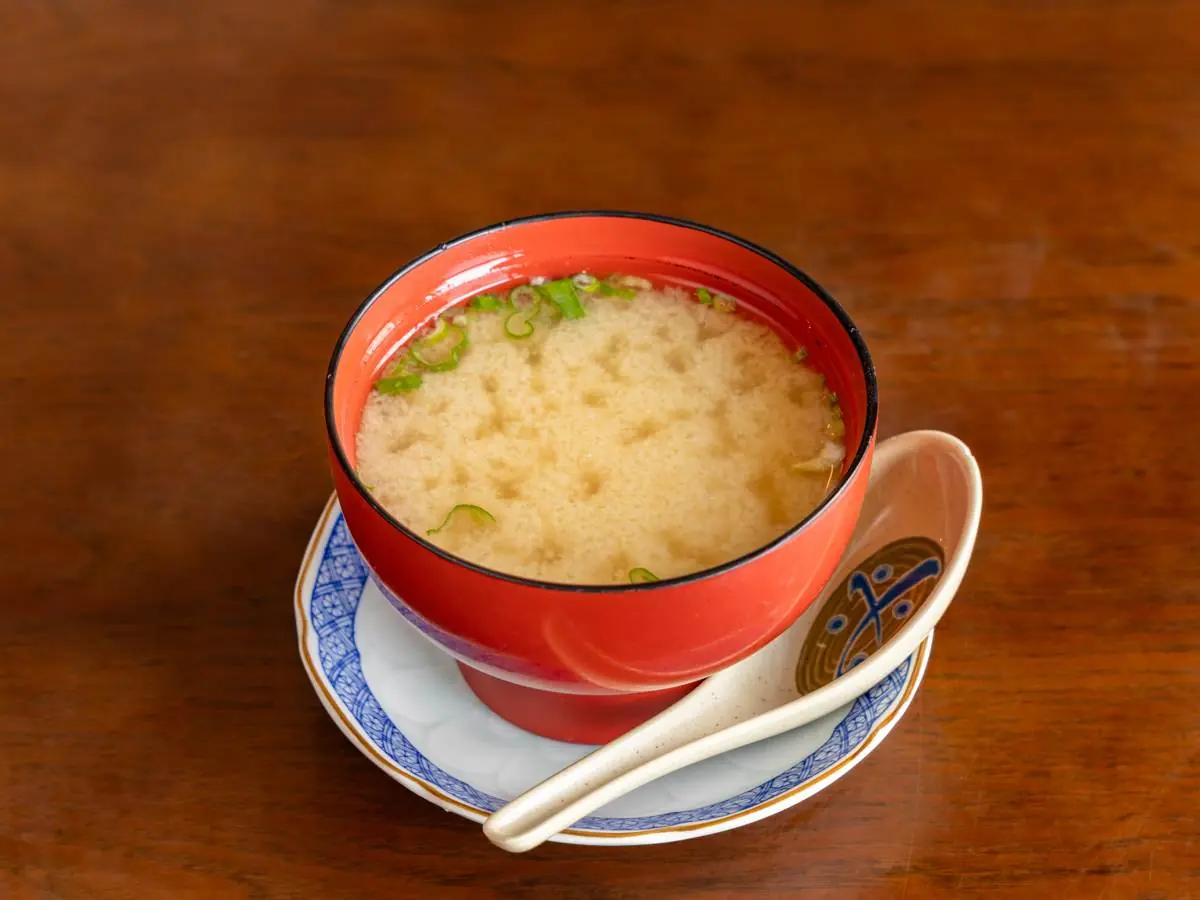 Miso Soup at Abis in Greenwich