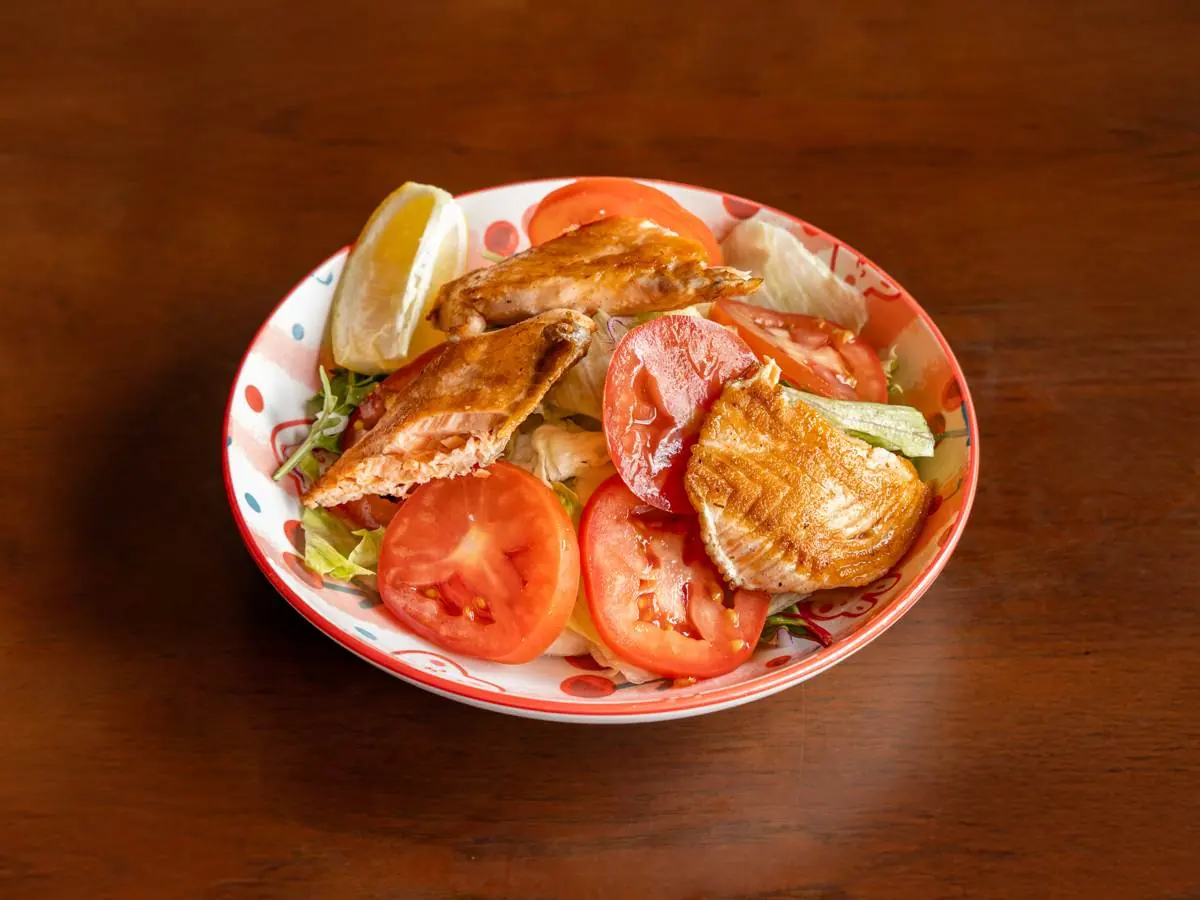 Salmon Salad at Abis in Greenwich