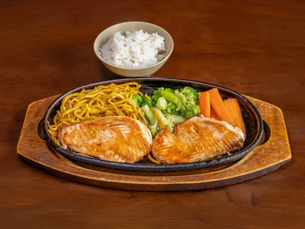 Salmon teriyaki at Abis in Greenwich