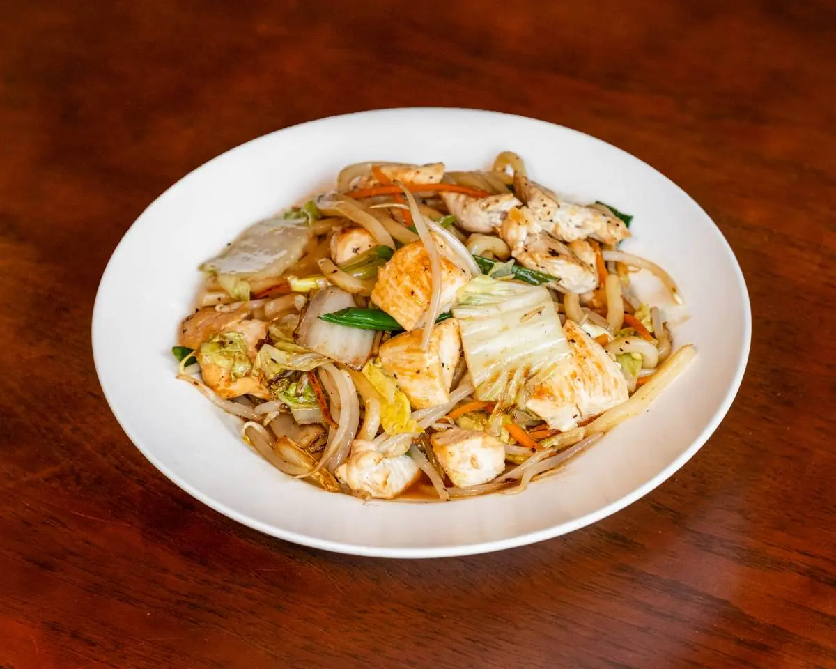 Chicken yaki udon at Abis in Greenwich