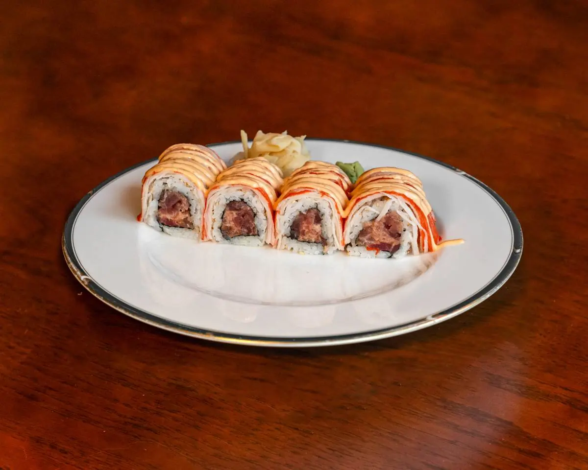 Spicy Sanda roll at Abis in Greenwich